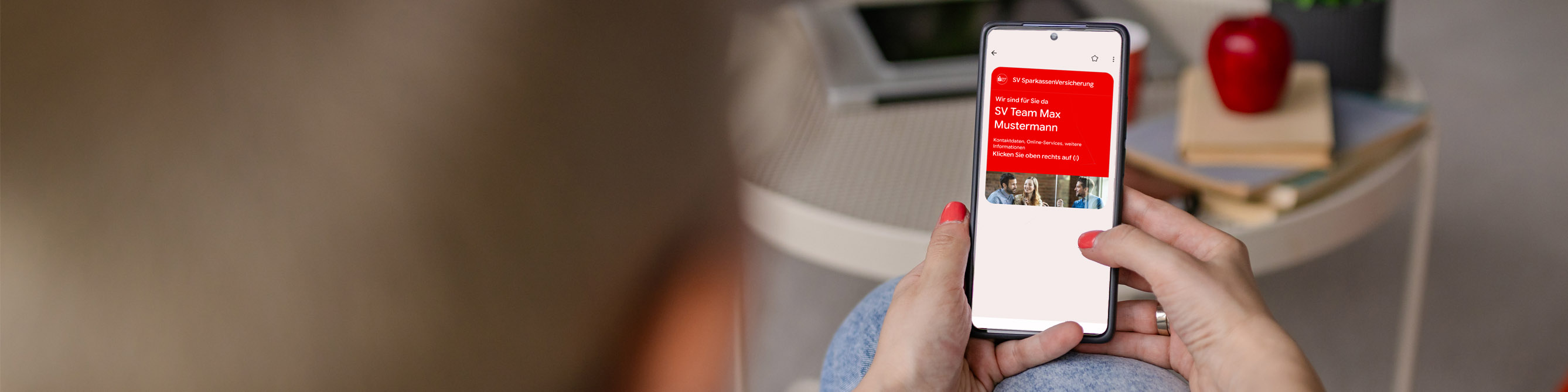 Die SV Agentur-Walletkarte auf dem Smartphone