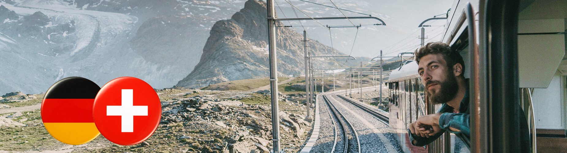 SV Vertrieb Grenzgänger - Mann im Zug in die Schweiz