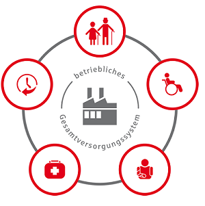 Abbildung des betrieblichen Gesamtversorgungssystems