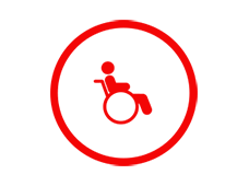 Icon Mann im Rollstuhl