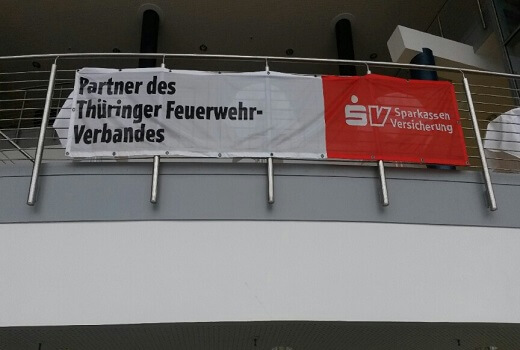 Banner Thüringer Feuerwehrverband - SV ist Partner