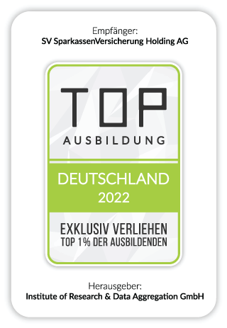 SV Karriere Siegel Top-Ausbildung 2022