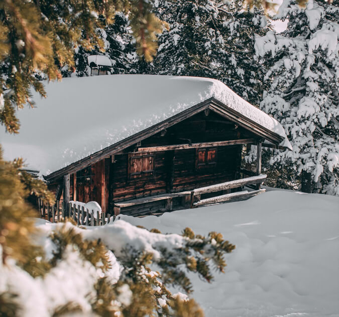 Haus im Schnee