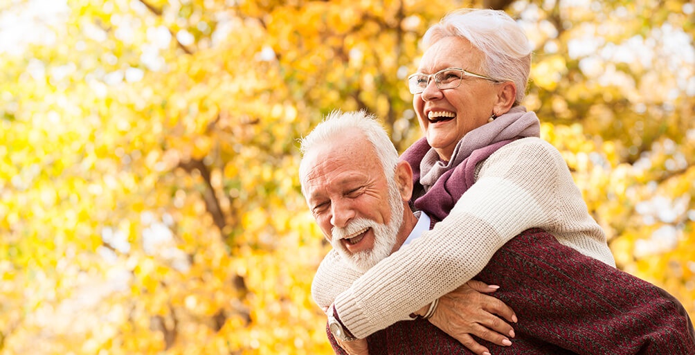 Älteres Paar genießt den Ruhestand