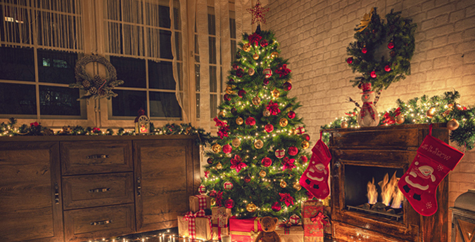 Geschmückter Weihnachtsbaum