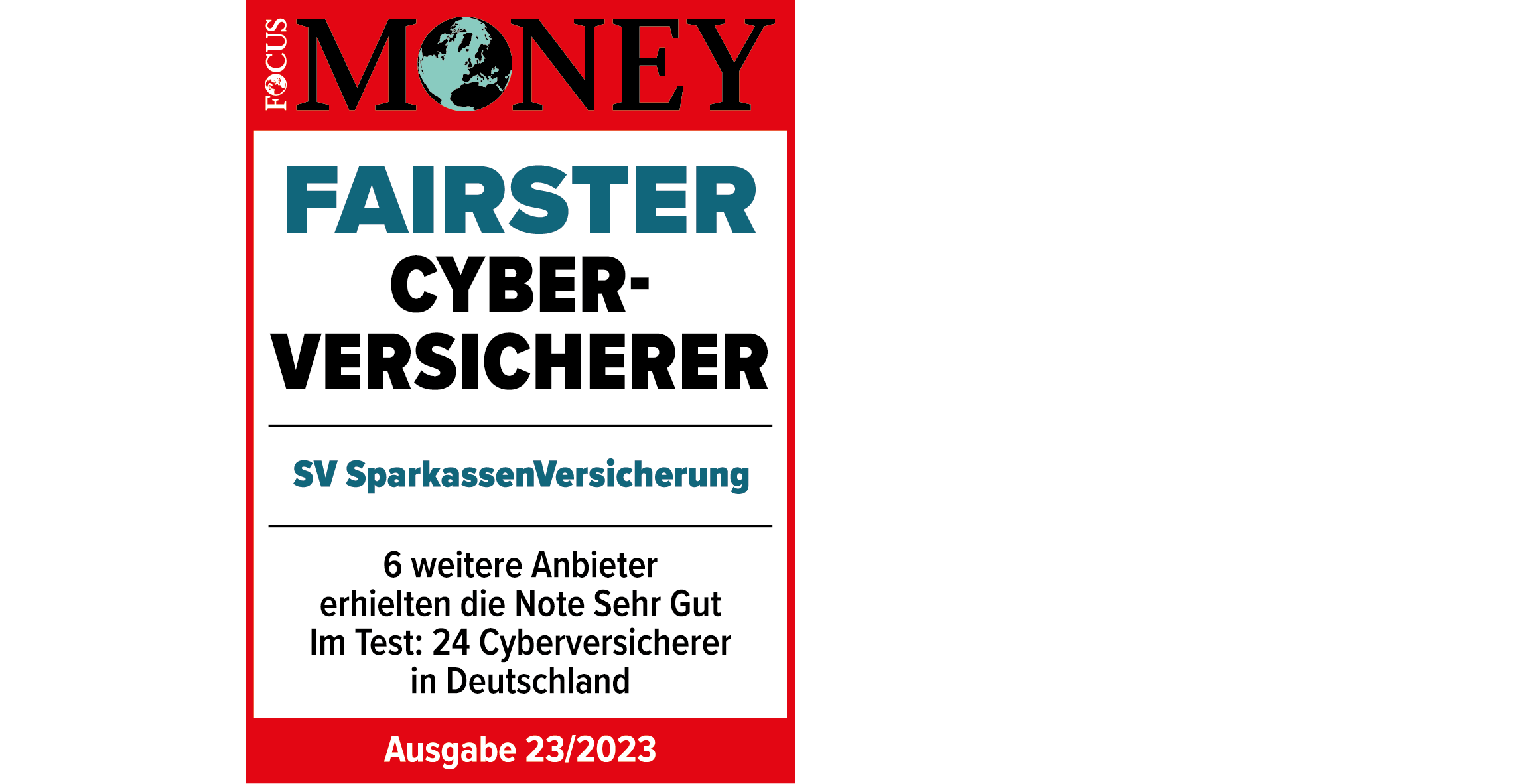 Focus Money Siegel - Fairster Cyberversicherer
